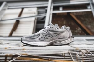 Alternative view of Giày New Balance 'Grey Castlerock Leather' Made in USA M990GL4