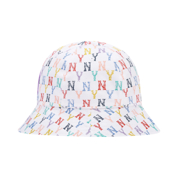 Mũ MLB Monogram Rainbow Dome Hat New York Yankees 32CPH4111-50W - Ảnh 3