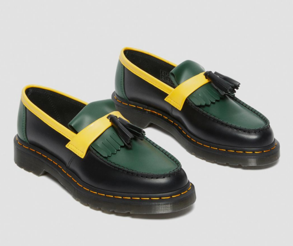 Giày Dr Martens Adrian Tassle Loafers 'Black Green Yellow' 27308001 - Ảnh 5