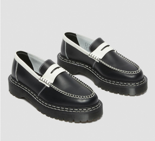 Giày Dr Martens Penton Bex Contrast Loafers 'Black White' 27334009 - Ảnh 7