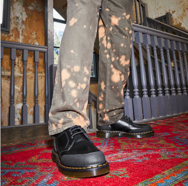 Giày Dr Martens 1461 Guard Panel 'Black' 27465001 - Ảnh 2