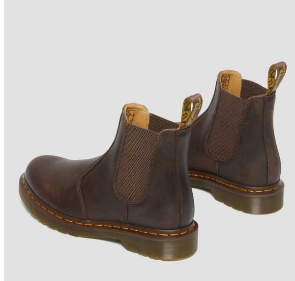 Giày Dr Martens 2976 Yellow Stitch Crazy Horse Leather Chelsea Boots 27486201 - Ảnh 4