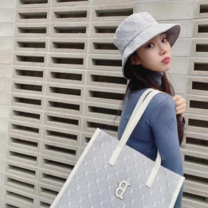 Tui MLB Monogram Diamond Jacquard 'White Grey' 3AORM012N-43GRS