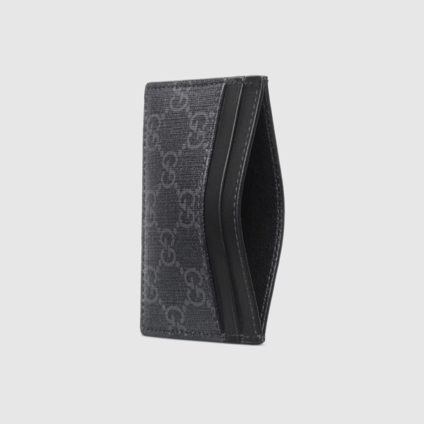 Vi Gucci Kingsnake GG Supreme Card Case 'Black Grey' 451277-K541N-1058