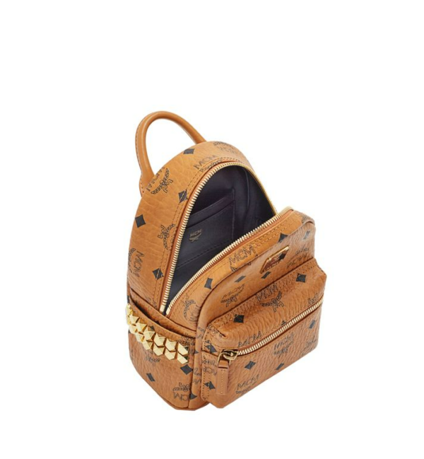 Balo MCM Stark Backpack Visetos Cognac MMK6SVE92CO001 - Ảnh 7
