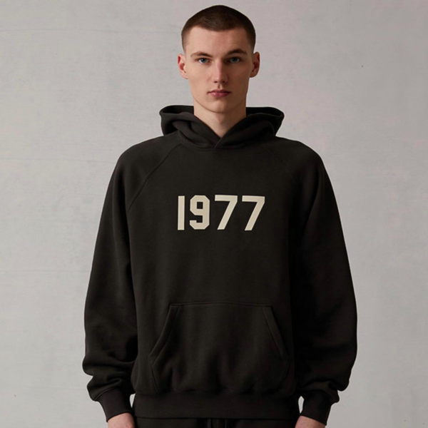 Ao Fear Of God Essentials 1977 Hoodie 'Iron'