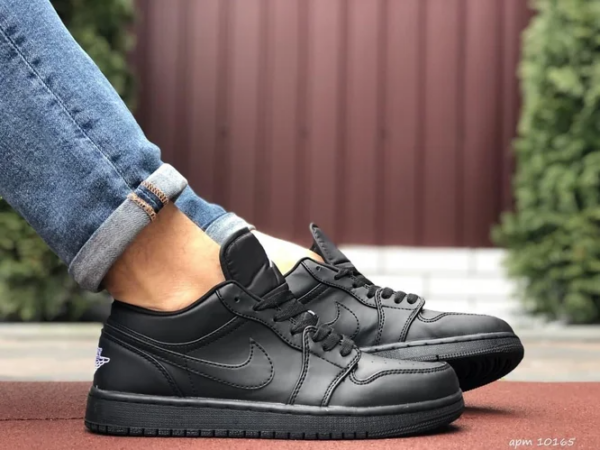 Giày Nike Air Jordan 1 Low GS 'Black' 553560-006 - Ảnh 4