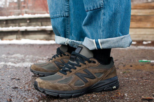 Giày New Balance 990v4 Made in USA 'Military Green' M990MG4 - Ảnh 3