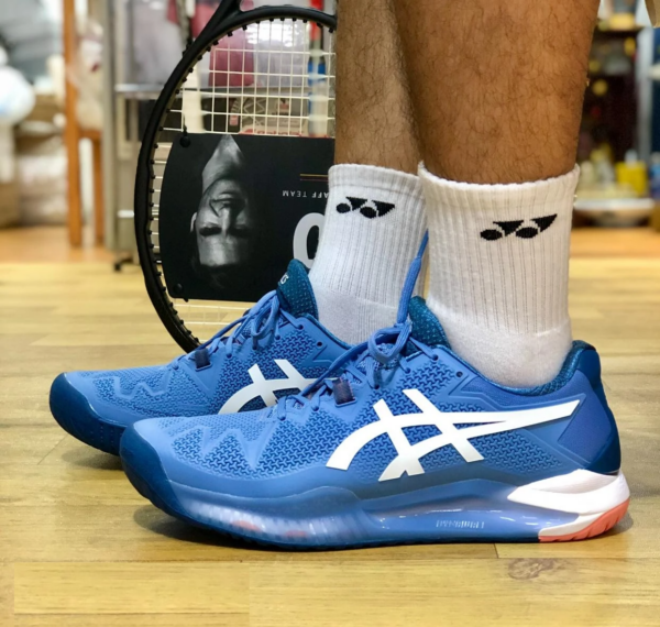 Giày Tennis Asics Gel Resolution 8 'Blue' 1041A079-404 - Ảnh 2