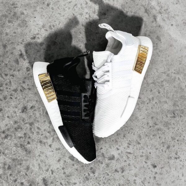 Giày Adidas NMD R1 'White Gold Metallic' EG6703 - Ảnh 4