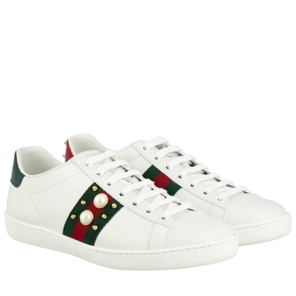 Giày Gucci Wmns Ace Studded 'White' 431887-A38G0-9064 - Ảnh 6