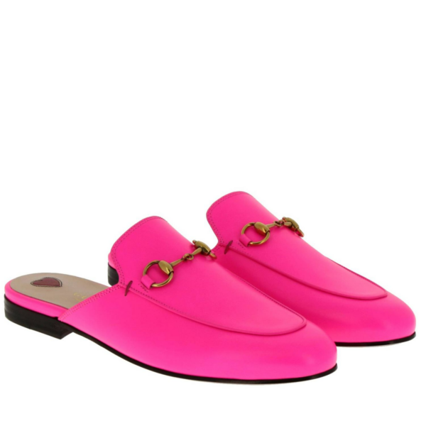 Giày Gucci Princetown Fluorescent Fuchsia 557730-0ZR60-5616 - Ảnh 4