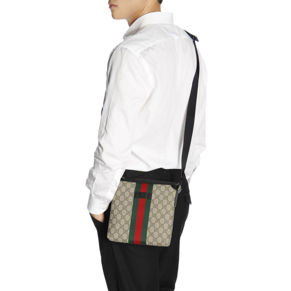 Túi Gucci GG Supreme Web Messenger Bag 471454 KHNGN 9692 - Ảnh 4