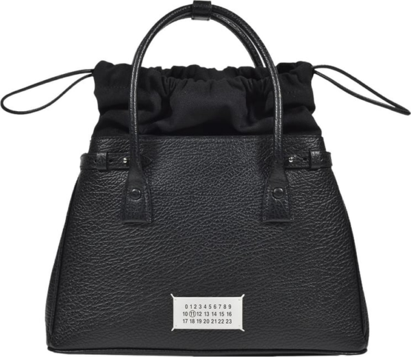 Túi Maison Margiela 5AC Medium Drawstring 'Black' SB3WD0004P4348T8013 - Ảnh 6
