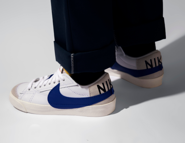 Giày Nike Blazer Low 77 Jumbo 'White Old Royal' DQ8768-100 - Ảnh 7
