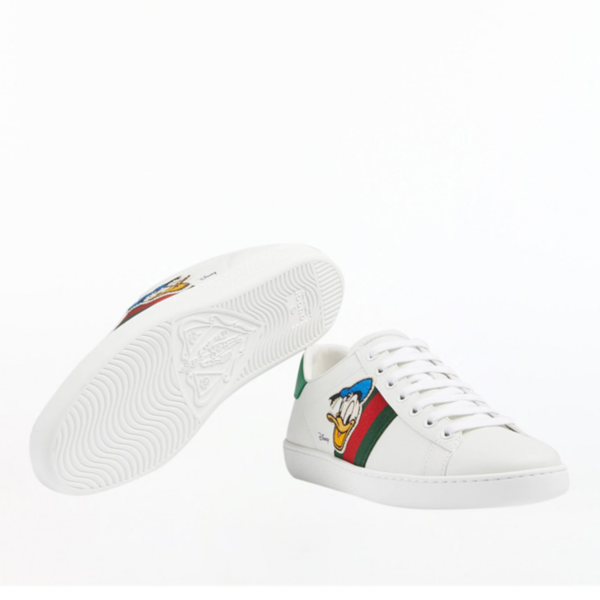 Giày Gucci Ace x Disney Wmns 'Donald Duck Patch' 649401-1XG60-9114 - Ảnh 5