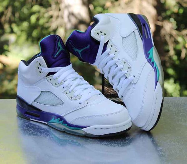 Giày Nike Air Jordan 5 Retro 'Grape' 2013 136027-108 - Ảnh 4
