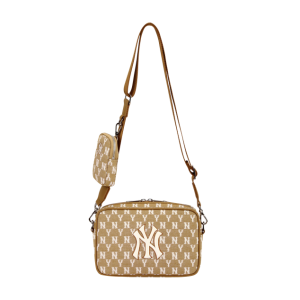 Túi MLB Monogram Jacquard Cross Bag New York Yankee 32BGDC111-50B - Ảnh 4