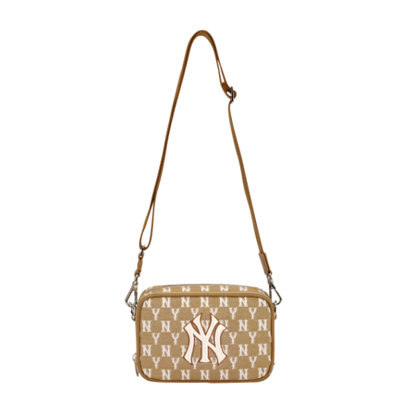 Túi MLB Jacquard Monogram Mini Cross Bag New York Yankees 32BGDM111-50B - Ảnh 2