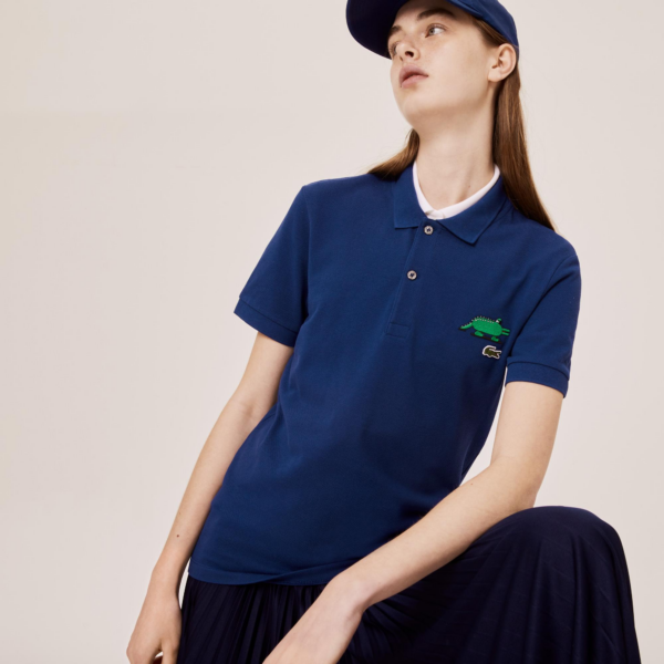 Áo Lacoste Unisex x Jeremyville Design Classic Fit Polo Shirt PH0409-F9F - Ảnh 5