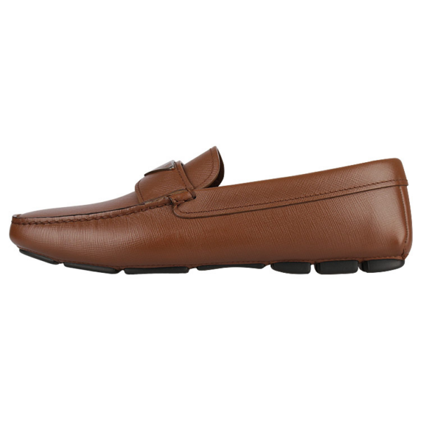 Giày Prada 21FW Saffiano Driving Loafers Brown 2DD164-053-F0BW5 - Ảnh 2