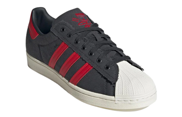 Giày Adidas Superstar 'Black And Red' HR0462 - Ảnh 2