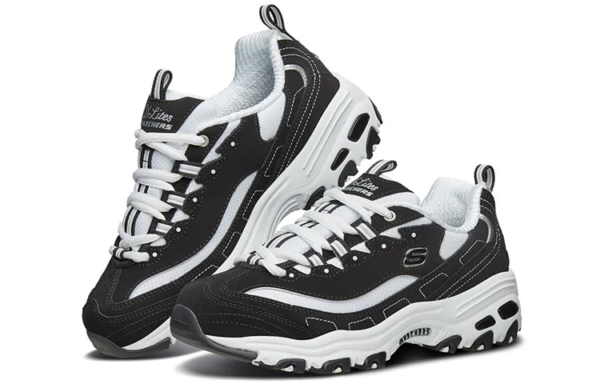 Giày Skechers D'LITES Daddy Shoes 'Black White' 66666179-BKW - Ảnh 3