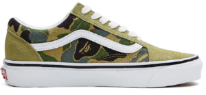 Giay Vans x BAPE Old Skool 36 DX Shoes 'Green' VN0A54F37BE