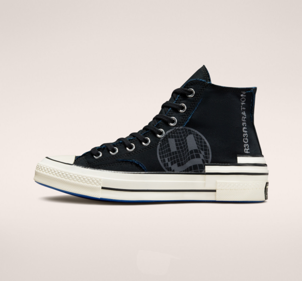 Giày Converse Chuck 70 Hacked Heel High 'Black Blue' A02407C - Ảnh 4
