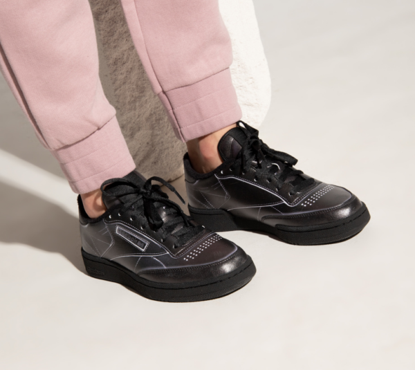 Giày Reebok Maison Margiela x Club C 'Black' H02361 - Ảnh 4