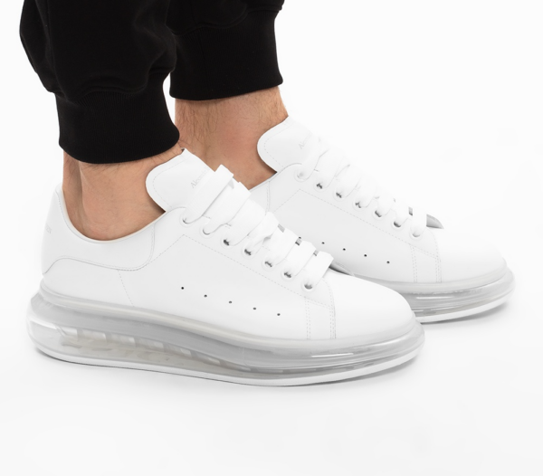 Giày Alexander McQueen Oversized Sneaker 'Clear Sole White' 604232-WHX98-9000 - Ảnh 4