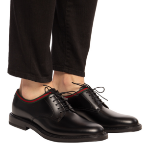 Giay Gucci Leather Lace-up 'Black' 472749-AZM30-1060