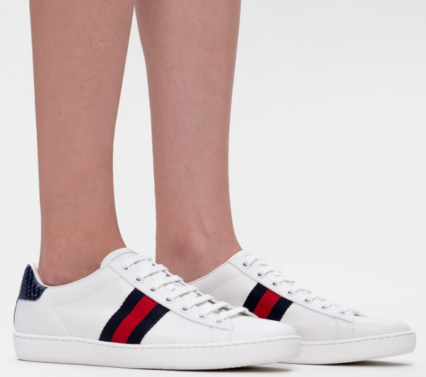 Giày Gucci Wmns Ace 'White Blue Red' 387993-02JR0-9072 - Ảnh 3