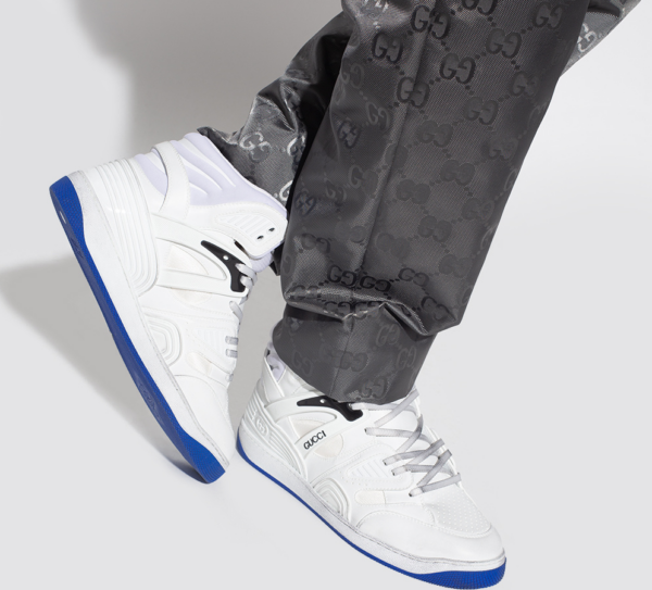 Giày Gucci Basket High Sneaker 'White Blue' 661301-2SHA0-9014 - Ảnh 6