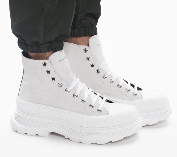 Giày Alexander McQueen Branded High-Top Sneakers 627206-WHBGU-9089 - Ảnh 2