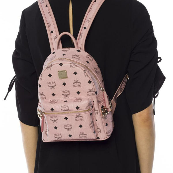 Túi MCM Stark Backpack With Studs Pink MMK7AVE41PZ001 - Ảnh 6