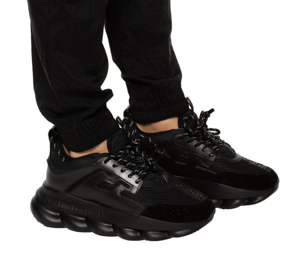 Giày Versace Chain Reaction 'Triple Black' DSU7071E-D7CTG-D41 - Ảnh 4