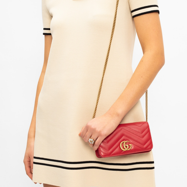 Túi Gucci GG Marmont Mini Bage 488426 DTDCT 6433 - Ảnh 2