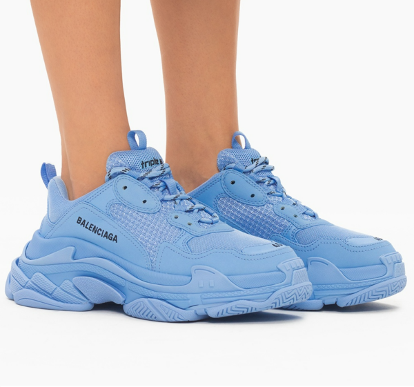 Giày Balenciaga Wmns Triple S Sneaker 'Blue' 524039-W2FW1-4800 - Ảnh 2