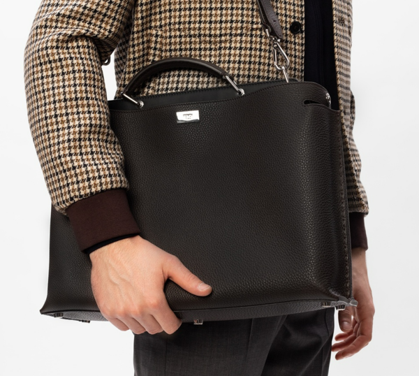 Túi Fendi Peekaboo Essential Brown Leather Bag 'Brown' 7VA476-A91A-F1CJ2 - Ảnh 9