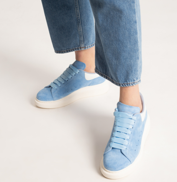 Giày Alexander McQueen Oversized Sneakers 'Blue' 650792-WIA51-4437 - Ảnh 5