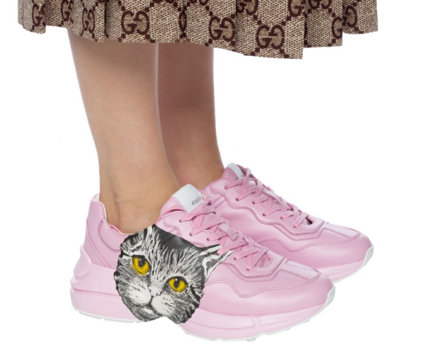 Giày Gucci Wmns Rhyton 'Mystic Cat Light Pink' 583337-DRW00-5823 - Ảnh 2