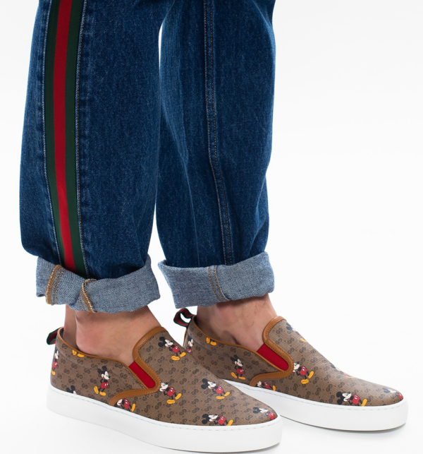 Giày Disney x Gucci GG Supreme Slip-On 'Mickey Mouse' 603689-HWU10-8492 - Ảnh 2