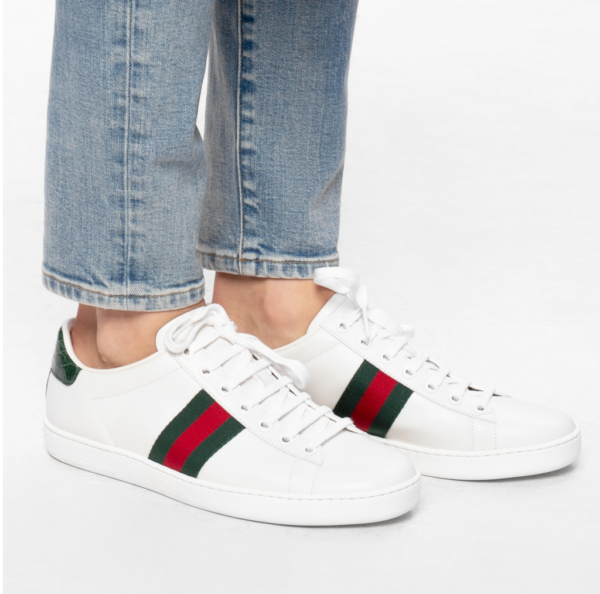 Giày Gucci Wmns Ace 'Green Crocodile' 387993-A3830-9071 - Ảnh 2