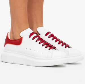 Alternative view of Giày Alexander McQueen Oversized Sneaker Weiss 621056-WHXMT-9727