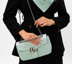 Alternative view of Túi Gucci GG Marmont Small Shoulder Bag Pastel Green 443497-DTDIY-3926