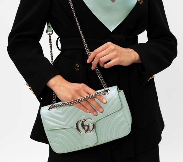 Túi Gucci GG Marmont Small Shoulder Bag Pastel Green 443497-DTDIY-3926 - Ảnh 2