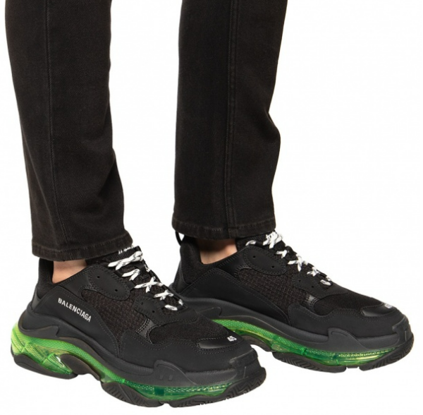 Giày Balenciaga Triple S Sneaker 'Black Yellow Fluo' 541624-W09ON-1047 - Ảnh 4