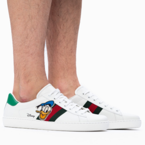 Giay Gucci x Disney Ace 'Donald Duck Patch' 649399-1XG60-9114