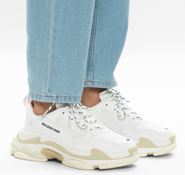 Giày Balenciaga Triple S Sneaker 'White Tan' 2020 534217-W2CA1-9000 - Ảnh 2
